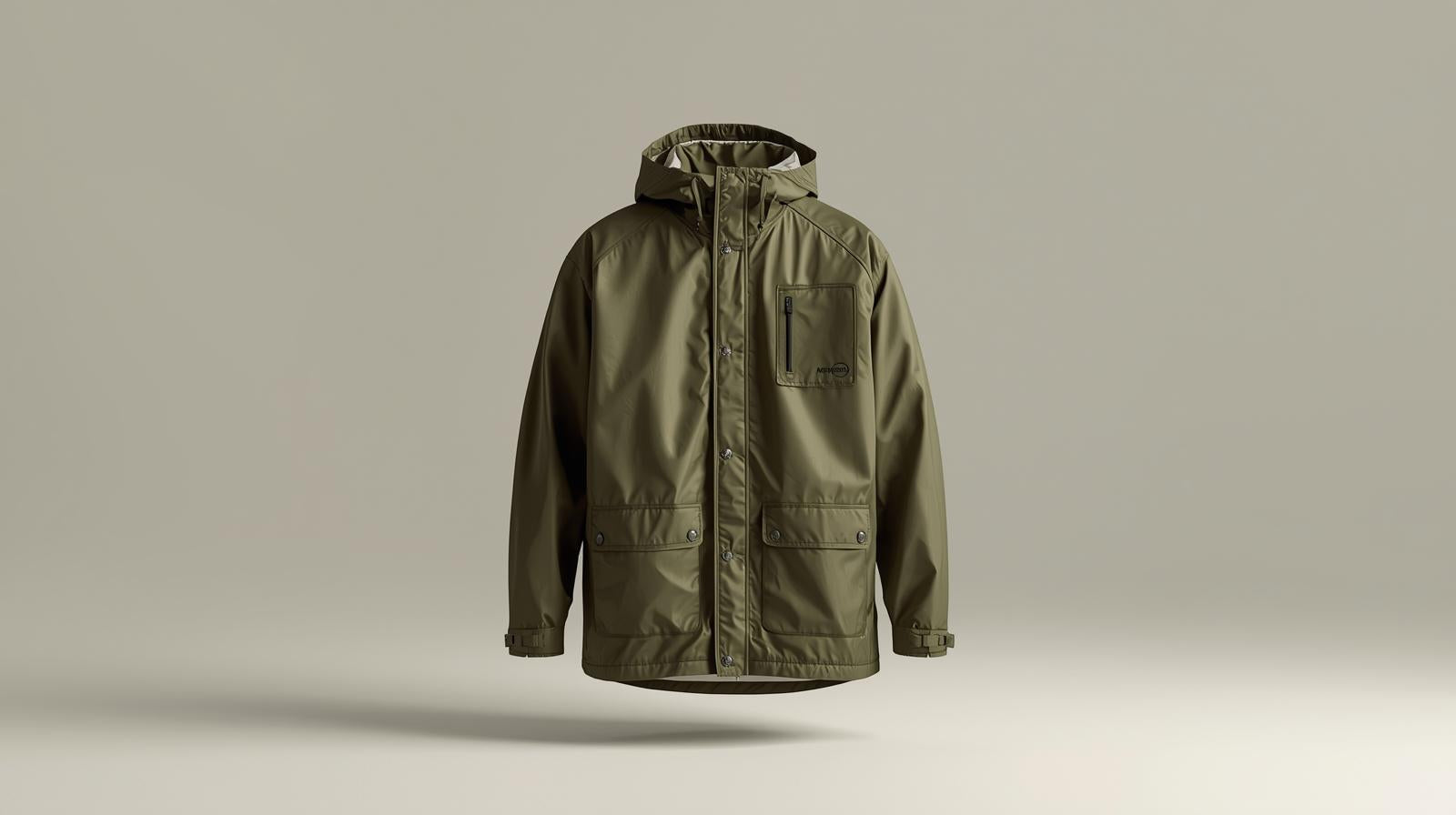 Waterproof Fishing Jacket – Olive Green